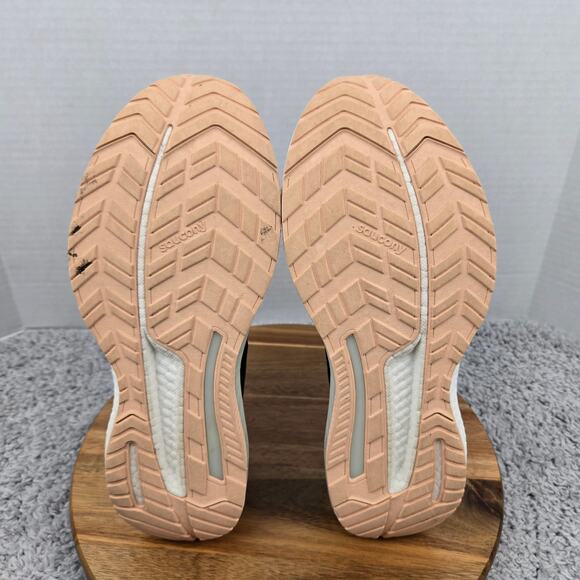 Saucony Hurricane 23 Black Pink Athletic Gym Daily Road Running Shoe Womens 11 - Picture 9 of 13